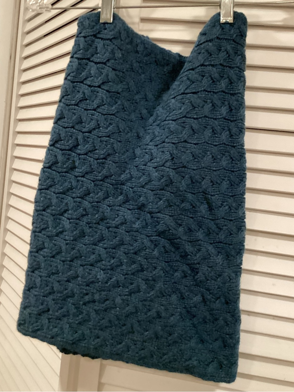 Merino Wool cable knit Neck Wrap_ made in Ireland